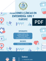 Posiciones Clínicas en Enfermería SIMS y Karske