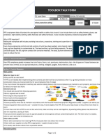 Toolbox Talk Form Importance of PPE 001