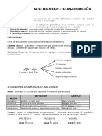 El Verbo Accidentes Conjugación - Agosto 2.