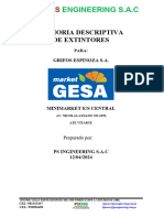 Memoria Descriptiva de Extintores - Grifos Espinoza