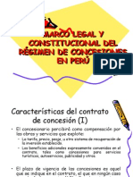 Marco Legal y Constitucional Del Régimen de Concesiones en Perú