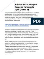 IDEAGRI - Administrar Bem, Lucrar Sempre. Direção - A Terceira Função Da Administração (Parte 3)