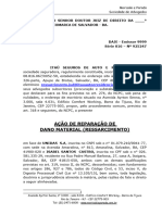 Inicial Sub Rogação - Batida Na Traseira - Resp. Subjetiva - Perda Parcial - BA - 283930-0