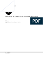 Derivation of Formulations 1 and 1A of Farassat