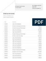 Extrato Da Conta Corrente: Data Descrição Valor