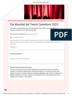 Día Mundial Del Teatro Querétaro 2023 - Registro