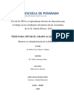 Importante-Uso de Las TICS y El Aprendizaje Del Área de Educación para