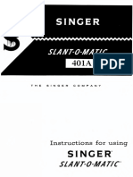 USER Manual Singer 401a