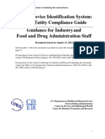 Unique Device Identification System Small Entity Compliance Guide - Guidance For Industry and Food and Drug Administration Staff