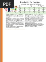 Rendición de Cuentas 2021 - 2022