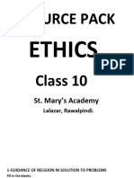 Ethics 10, Resoure Pack