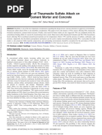 Review of Thaumasite Sulfate Attack On