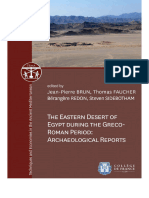 Brun Et Al - 2018 - The Eastern Desert of Egypt During The Greco-Roman Period