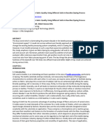 Comparative Study of Cotton Fabric Quality Using Different Salts in Reactive Dyeing Process