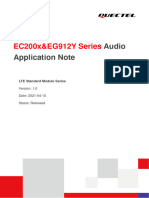 EC200x&EG912Y Series Audio Application Note