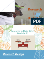 Research in Daily Life 1 Module 3