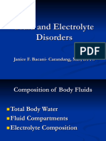 Fluid and Electrolyte Disorders