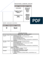 2º Ano - Conteúdo de Provas - 2º Bimestre