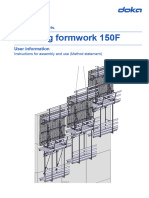 Climbing Formwork 150F: User Information