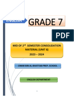 Grade 7 Revision Unit 6