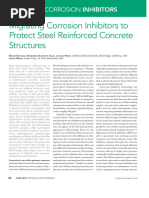 Migrating Corrosion Inhibitors To Protect Steel Reinforced Concrete Structures