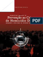 Livro Princípios Básicos de Prevenção Ao Crime de Homicídio Doloso