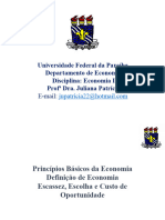 Unidade I - Economia I