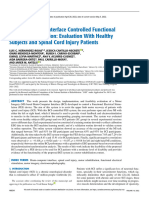 Brain-Computer Interface Controlled Functional Electrical Stimulation Evaluation With Healthy Subjects and Spinal Cord Injury Patients