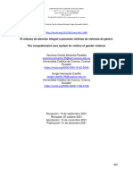 El Sistema de Atención Integral A Personas Víctimas de Violencia de Género The Comprehensive Care System For Victims of Gender Violence