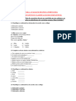 Atividades 6 Ano Portugues PDF