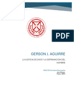 Ensayo Sobre La Justicia de Dios y La Depravacion Del Hombre