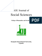 KIU Journal of Social Sciences Vol 2 No