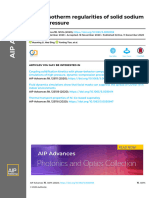 (Holzapfel) Linear Isotherm Regularities of Solid Sodium Under Pressure, AIP2020