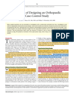 Principles of Designing An Orthopaedic Case-Control Study