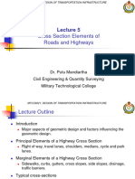 Cross Section Elements of Roads and Highways