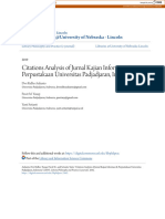 Citations Analysis of Jurnal Kajian Informasi & Perpustakaan Universitas Padjadjaran, Indonesia