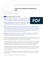 Pulmonary Function Tests For The Prediction of Postoperative Pulmonary Complications (18.02.2022)