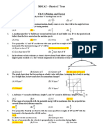 CH # 3 (Motion and Force) - Physics 11 (TC)