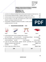 Epreuve D'eps + Corrige Cap Industriel Session 2023