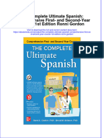 Dơnload The Complete Ultimate Spanish: Comprehensive First - and Second-Year Course 1st Edition Ronni Gordon Full Chapter