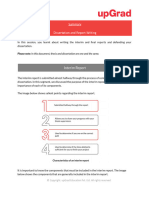 Dissertation and Report Writing