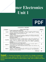 Consumer Electronics Lecture 1