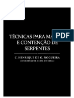 Técnicas para Manejo e Contenção de Serpentes