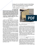 Design and Manufacturing of A Low-Profile Coaxial-To-Dual Ridge Waveguide Adapter For Cubesat Reflectarray Antenna Systems