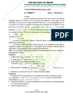 Test Apmb 2024 Bac Série C