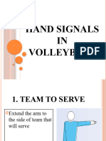 Hand Signals in Volleyball