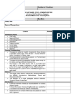 Criteria For Manuscript Checking 1