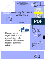 WEEK 7 Planning Technical Activities