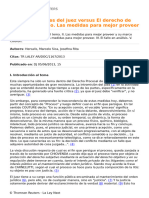 Documento - Las Facultades Del Juez Versus El Derecho de Defensa en Juicio. Las Medidas para Mejor Proveer