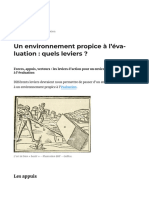 Un Environnement Propice À L'évaluation - Quels Leviers - EVAL